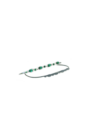 Mixed Shape Emerald Cuff Bracelet