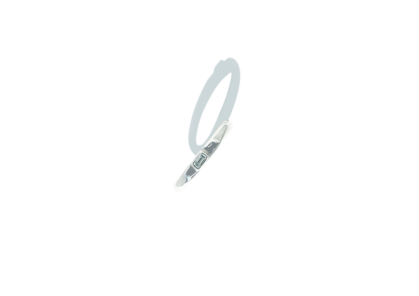 Baguette Diamond Stacker Ring